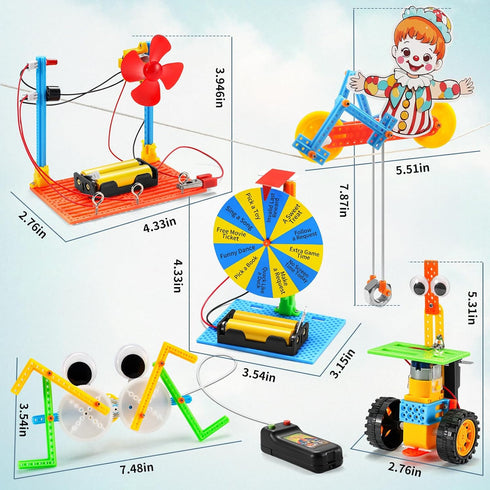 8-12, 8-13 8-10 8 9 10 12 13 14 STEM Robotics Kits for Kids Age DIY Engineering Crafts Kit Science Robot Building STEM