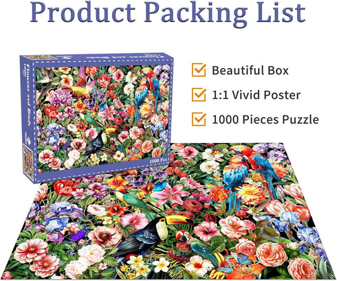 Jigsaw Puzzles for Adults, 1000 Pieces, Home Decor Birthday Gift for Men Women Seniors, Interlock Perfectly