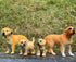 Gemini&Genius Dog Toys for Kids, Golden Retriever Family Playset, Detail and Realistic Puppy Action Figures, Pet Doggy Toys, 2-4 Inches Length - Baby Shower Cake Toppers or Toy Gifts for Kids
