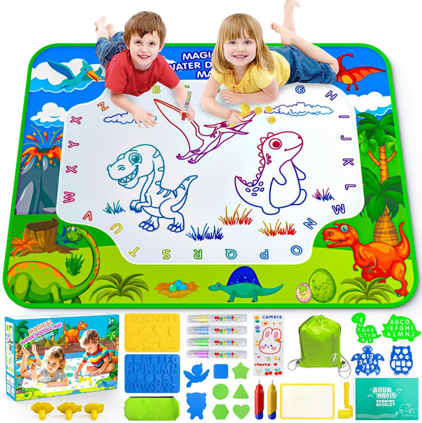 GORISPI Water Doodle Mat, 40 x 32 Inch Mess Free Drawing Mat, Educational