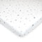 TL Care 100% Natural Cotton Fitted Mini Crib Sheet 38" x 24" - Soft & Breathable, Fits Pack N Play, Stars and Moons for