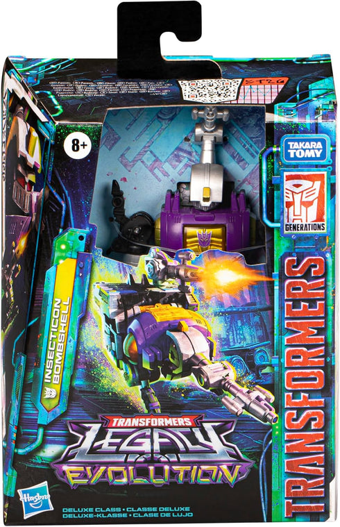Transformers Toys Legacy Evolution Deluxe Class Insecticon Bombshell Toy, 5.5-inch Action Figure