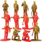 U.S. Toy Heroic Firefighter Figures, 12-Pack Fireman Figurines for Pretend Play and Birthday Gifts