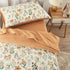Set 4 Set Wake In Cloud - Floral Toddler Bedding for Girls, Cute Colorful Botanical Flowers, Pieces Soft Crib Bed