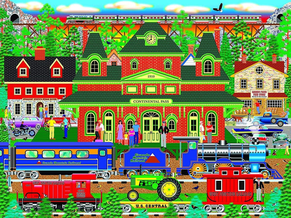 Home Country - Mountain Rail Holiday, 1000 Piece Jigsaw Puzzle for Adults
