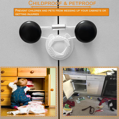 Generic (5pcs) Cabinet Locks Baby Proofing, Childproof Cabinet Locks, Cabinet Baby Locks, Safety Cabinet Locks No Drill