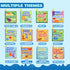 JOYIN 12 Pcs Nontoxic Bath Books - Soft Crinkly Waterproof Cloth Books for Infant, Newborn, Toddlers, Birthday Gifts