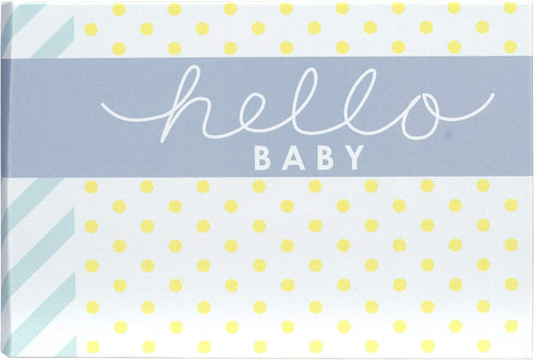 Malden International Designs Hello Baby Photo Album, 40-4x6, White