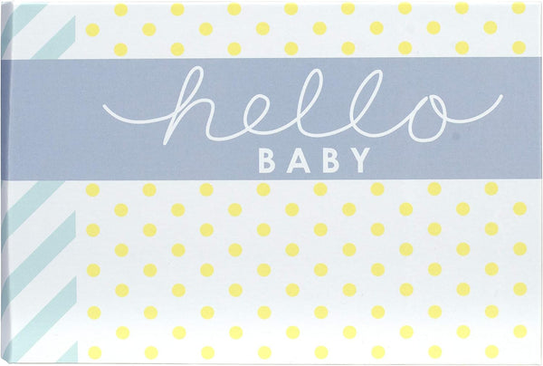 Malden International Designs Hello Baby Photo Album, 40-4x6, White