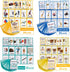 Richardy Toys&Sports/Instrument/Classroom/Prepositions Flash Cards English Kids Montessori Learning Toy Child Pocket Card Pre-Kindergarten