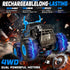 1:16 2.4GHz 4WD 2 6, 7, 8, 9, 10, 11, 12 BainGesk Waterproof Remote Control Monster Truck Toys, RC Car, All Terrain Car