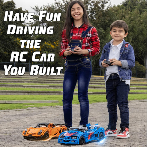WISEPLAY STEM Kits for Kids Age 8-10 - 421 pcs RC Car Kits to Build, Engineering Toys for Ages 8-12