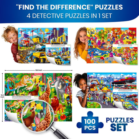 100 4-6 4 6-8 8-10 5-8 QUOKKA Piece Puzzles for Kids Ages Puzzles for Kids Ages Search and Find Animals