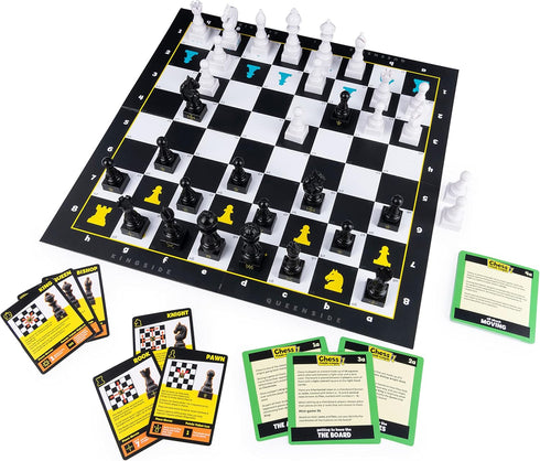 Chess Made Simple - Beginner Learning Chess Set with Board and Pieces for 2-Player Strategy Game, Ages 8+