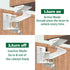 20 Pack Cabinet Locks, Vmaisi Child Safety Latches for Baby Proofing Cabinets Drawers, Easy Installation