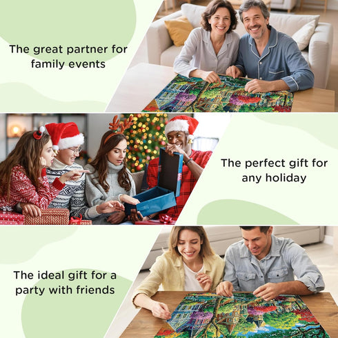 XAPAEG 500 20.515 Piece Puzzle for Adults,Urban Street Jigsaw Puzzle for Adults Elderly, Birthday Party for Family