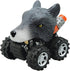 Wolf from Deluxebase. Friction Powered Monster Truck Toys with Cool Animal Riders,