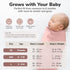 100% 3-Pack, 0-3 Mama Cheetah Organic Cotton Baby Swaddle Blanket with Zipper Newborn Sack, Baby Swaddles Sleep Sack