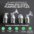better baby care 2 5+oz Pair of Stainless Steel Breastmilk Pumping & Storage Bottle: Breast Milk Bottle for Collection