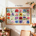 24 Pack, 1000 8 27.5 19.7 rokt&razo, Flower Speaks, Mini Pieces Floral Daily Puzzles with Glitter Finish, Full-Size
