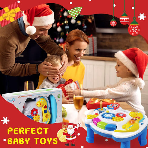 JUEJIAZKIY 12-18 12 18 12 1 2 3 Music Baby Activity Center Toy Months Activity Table Baby Toys to Months Early Learning