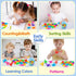 Baby Suction Cups - 16PCS Silicone Dinosaur Sucker Toys with Eggshell Storage, Sensory Bath Toys for Ages 4-8