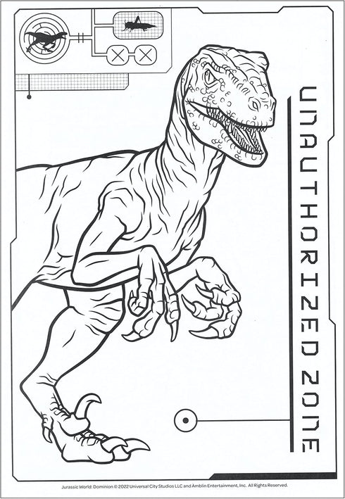 Jurassic World Jumbo Coloring and Activity Book - 64 Pages of Fun