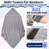 5 15 Count Sets, Buryeah Pcs Baby Bath Towel and Baby Washcloths Hooded Towels for Newborns Infants and Toddlers Soft