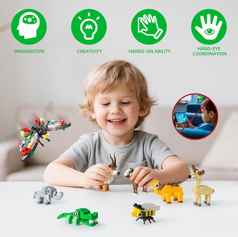 WuNian 30 Packs 888 Sets 6+ Party Favors for Kids, PCS Animal Building Blocks Mini Party Favors for Goodie Bags