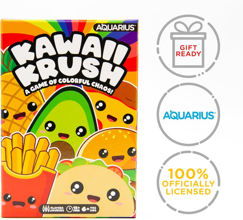 AQUARIUS Kawaii Krush Card Game, Fun Family Party Game for Kids, Teens & Adults, 2 to 7 Players Ages 6 & Up