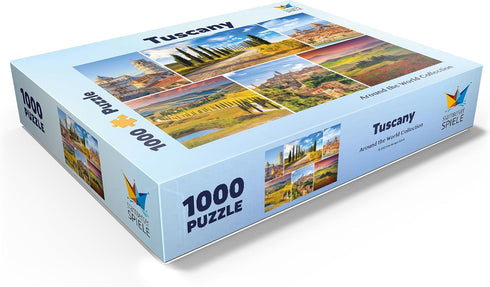 MyPuzzle Tuscany - Florence, Siena and Pisa Premium 1000 Piece Jigsaw Puzzle for Adults