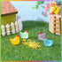 120 Pcs Luminous Mini Hens Figurines Glow in The Dark Tiny Resin Cute Chicken Miniature Ornament Charms for Dollhouse