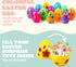 12 6 Inches JOYIN Pcs Large Printed Easter Eggs, Jumbo Plastic Eggs Fillable for Easter Themed Hunt Basket Stuffers