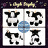 12'' Hopearl LED Musical Stuffed Cow Lighting Up Singing Plush Toy Adjustable Volume Lullaby Animated Soothe Birthday