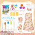 Set 26pcs Set 3 4 5 6 8 KAEGREEL Kids Baking Chef with Unicorn Apron and Mitt, Kitchen Toys Kid Cooking with Chef Hat