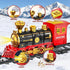 Novaluki Set 3 4 5 6 7 8 Electric Train for Kids, Christmas Train Toys with Smoke, Light and Sound, DIY Building Train