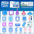 102pcs 2 2 4-5 6-8 3 4 5 6 7 8+ Magnetic Tiles with Stairs Dolls Princess Castle Building Girls Toys Age Magnetic