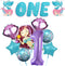 Mermaid First Birthday Decorations for Girl, 40 Inch 1 Balloon, Glitter One Banner for Mermaid Party