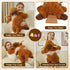 26" 5 Lbs GILFWM Weighted Stuffed Animals Highland Cow, Heatable and Coolable Weighted Plush with Microwavable Heating
