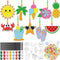 Dunzoom 30 Set Summer Window Art Suncatchers Kits Summer Beach Fruit DIY Suncatchers