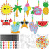 Dunzoom 30 Set Summer Window Art Suncatchers Kits Summer Beach Fruit DIY Suncatchers