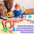 36 Set Silipull Pcs Shaker Musical Instruments for Kids Early Music Learning Toy Bulk Egg Shaker Wrist Hand Band Bells