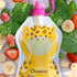 ChooMee SoftSip Food Pouch Tops | Red Purple + White Travel Case | Prevent Spills and Protect Child's Mouth