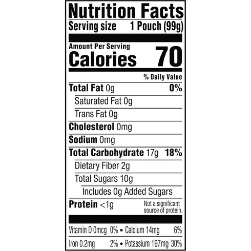 Plum Organics Stage 1 Organic Baby Food, Just Prunes, 3.5 Ounce Pouch, Pack of 4, Packaging May Vary