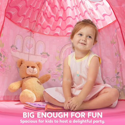 JOYIN Princess Tent - Large Playhouse Kids Castle Play Tent for Children, Pop Up Indoor and Outdoor Games