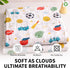 Varniya Lifestyles 1 3, Pack 2) Muslin Swaddle Blanket Organic Cotton Baby Receiving Blanket Soft & Breathable Swaddle