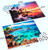 2 Pack 1000 2000 Piece Puzzles for Adults - Beach, Coconut Tree, Reef Landscape Jigsaw Puzzles - Pieces Total
