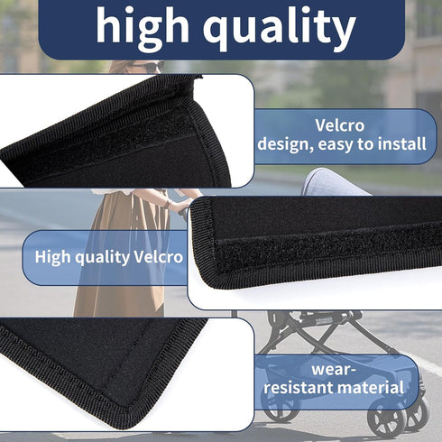 EHRGK Cover,2 Pack Stroller Handle Cover,Stroller Handlebar Pushchair Armrest Sleeve Handle Protector Covers,Universal