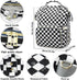 MCWTH Backpack Set Checkered Diaper Bag for Baby Girls Mom, Large Capacity Multi-Function Nappy Bags Organizer