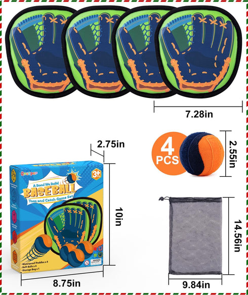 3 4 5 6 7 8 4-8 8-12 Toss and Catch Ball Game Kids Toys for Year Old Boys Girl Birthday Gift, Outdoor Games Yard Play